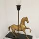 Table lamp Horse in gilded brass