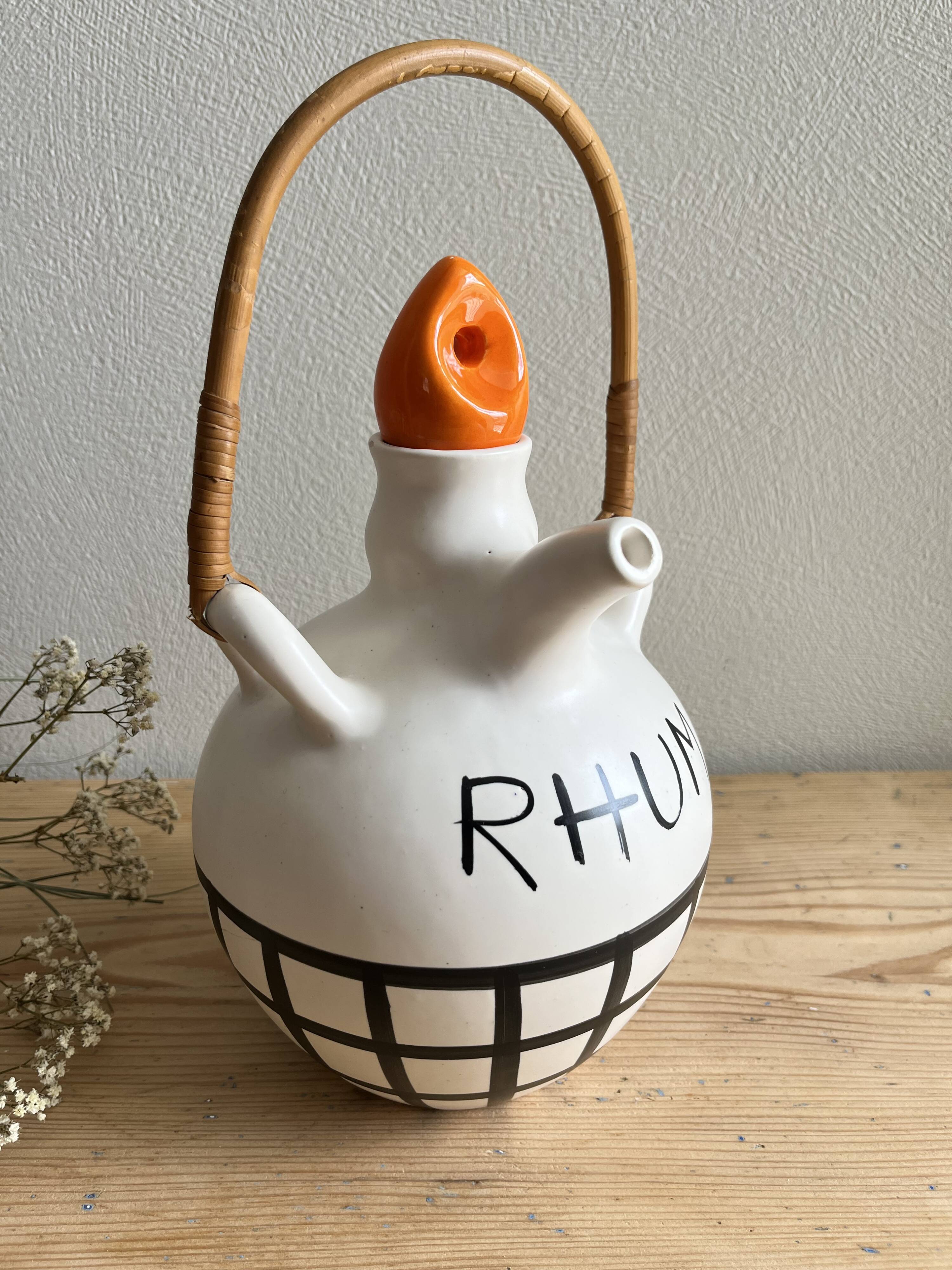 Lili Voltz Vintage Ceramic Rum Bottle