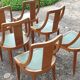 Suite de 6 chaises gondole Art Déco 1930