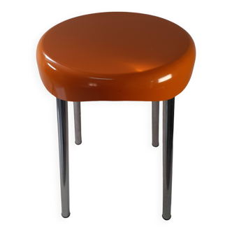 Tabouret orange vintage