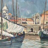 Signed port landscape