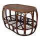 Italian Wicker and Rattan Coffee Table, 1970s