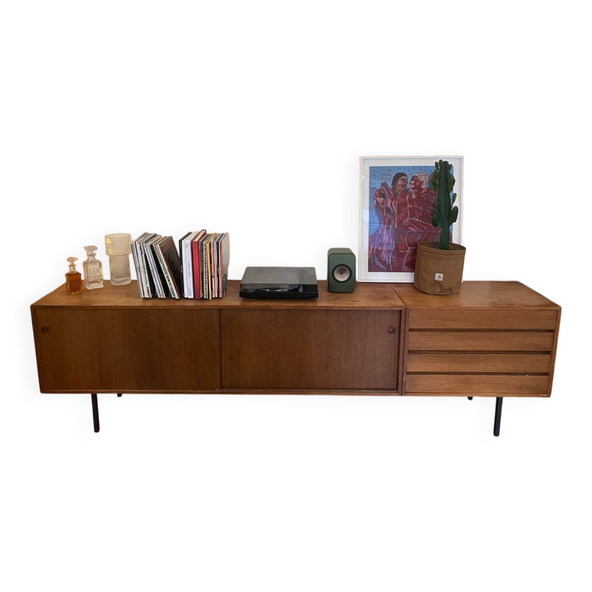 Vintage wooden enfilade