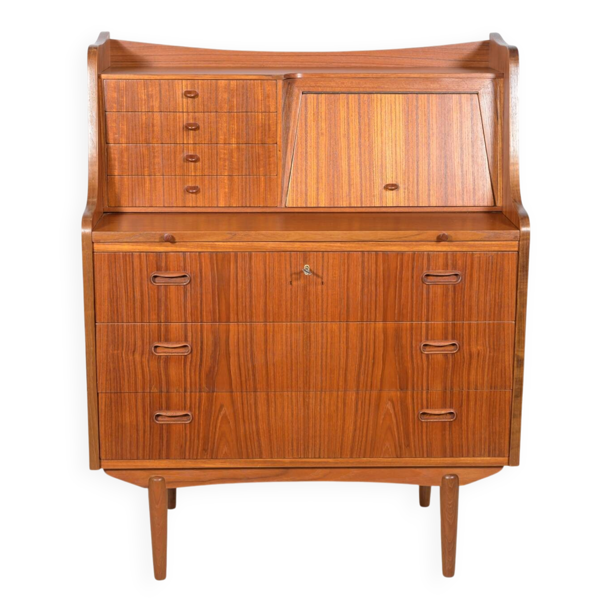 Mid-century teak dresser with dressing table, 1960s