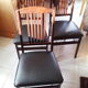Series of three chairs folding vintage