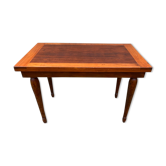 Side table desk in solid wood feet turned 50s