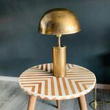 Lampe décorative en laiton de style milieu du siècle 19,6 po - Lampe en laiton doré
