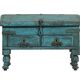 Blue desk chest old desk with drawers