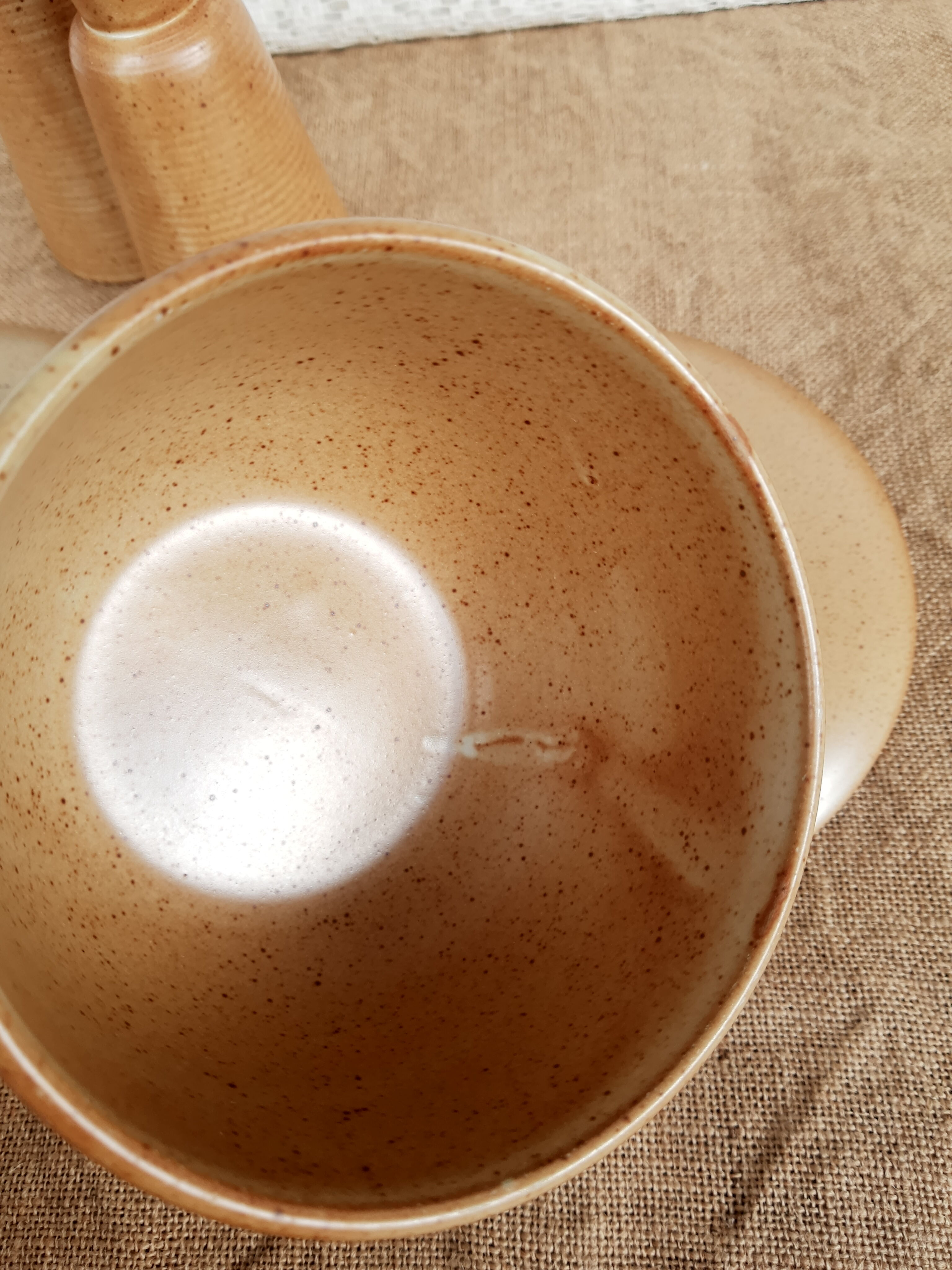 Coffee service tea chocolate stoneware village CNP France vintage