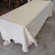 Drap/ nappe/ rideau en toile pur lin "Fleur bleue"