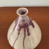Vintage sandstone vase signed