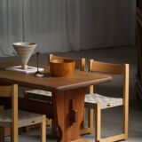 Swedish solid pine dining table from the mid-20th century, Åby Möbelfabrik, 1940s.