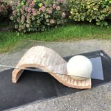 80s design coffee table. made of Mactan travertine stones from Magnussen ponte.