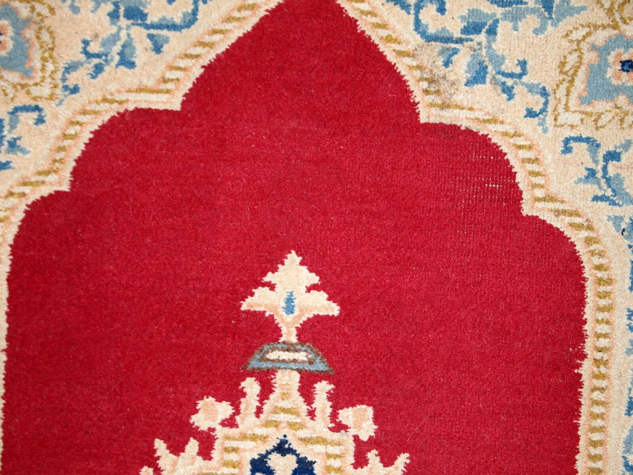 Tapis Vintage Kerman en Laine, Années 1970, Élégance Classique du Moyen-Ori