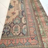 Afghan rug in pastel colors