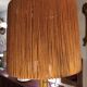 Lampadaire rotin corde vintage