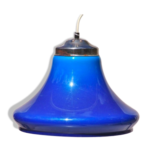 Suspension vintage bleue