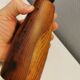 Very rare table lamp in turned wood by Stig Petterson Sweden 1950s.