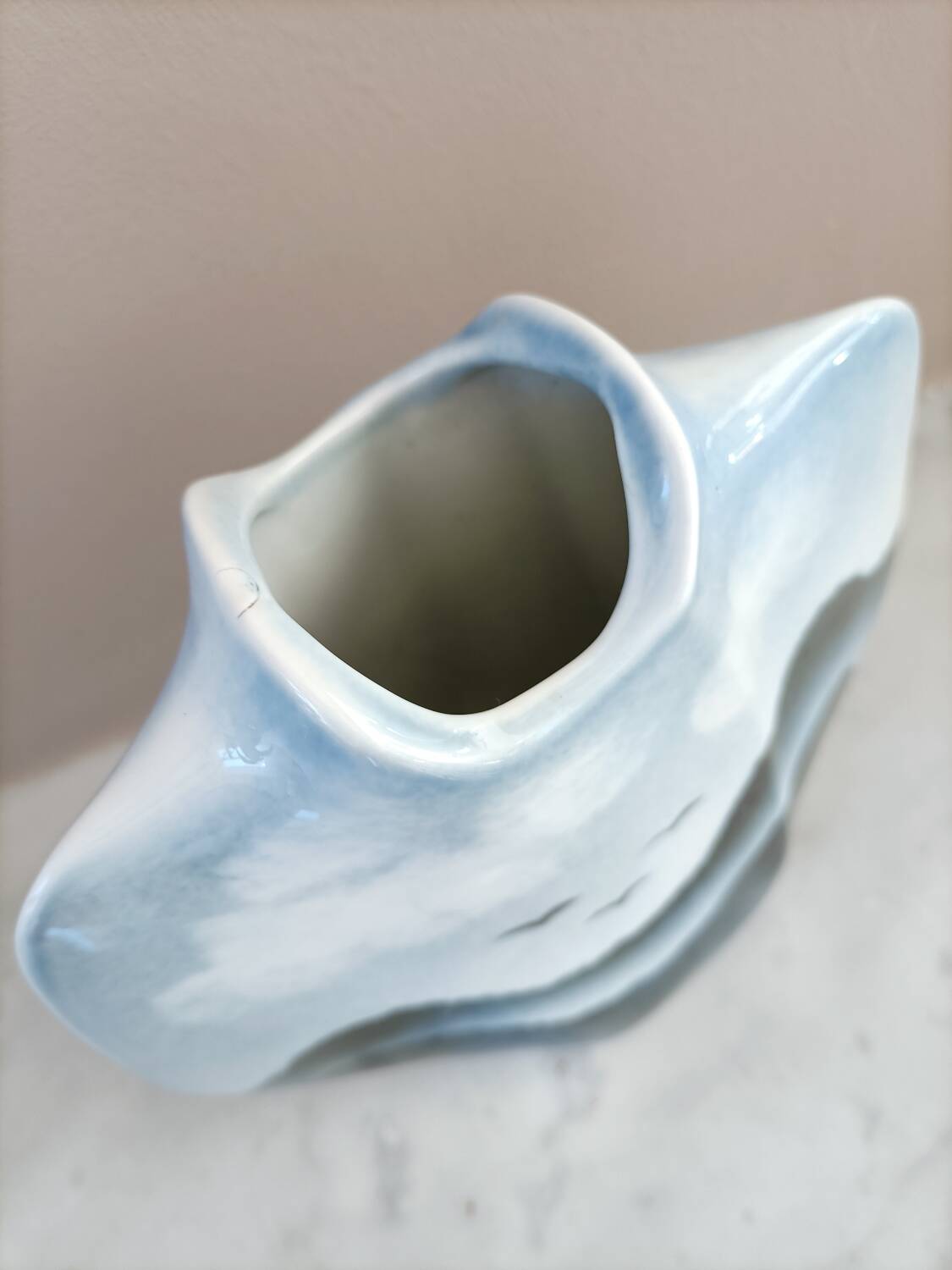 Virebent blue-grey vase from the 70s