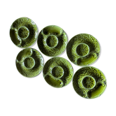 Set of artichoke plates in Gien slurry