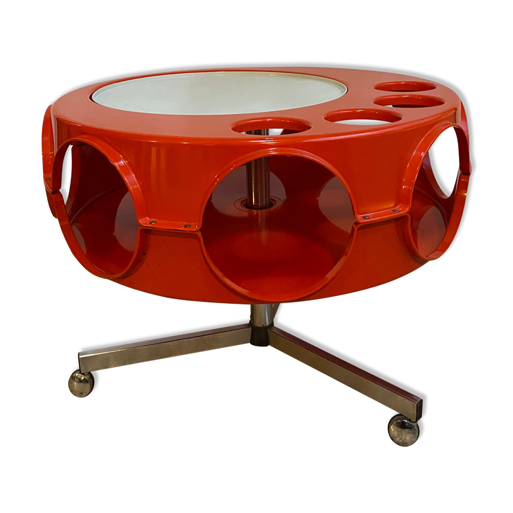 Bar roulant Rotobar space age 1970 vintage | Selency