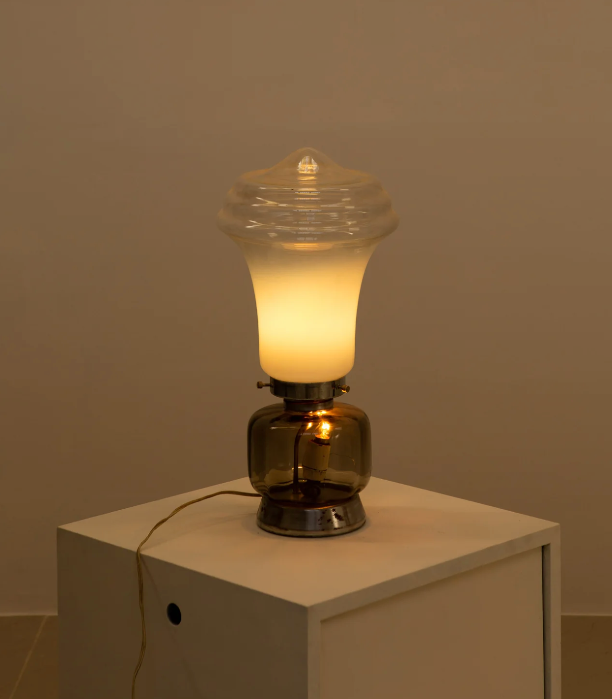 Italian glass lamp 70's