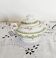 Antique green and gold English porcelain sugar bowl