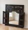 Colonial mirror in solid ebony wood 90 cm