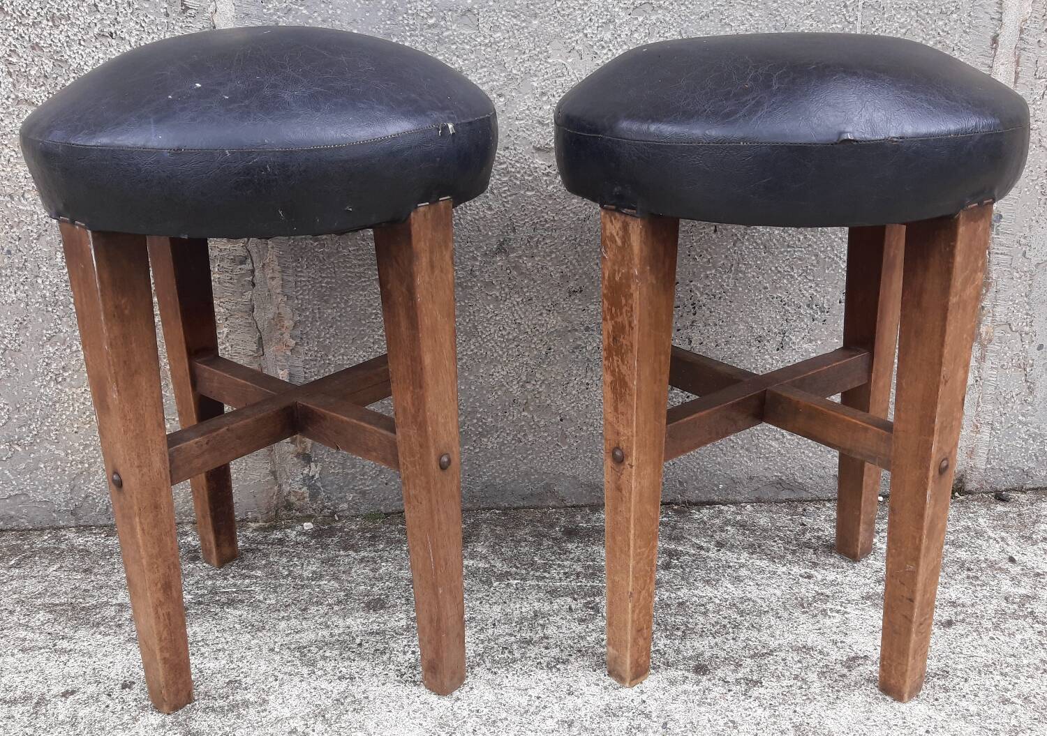 1940s bistro stool (set of 2)