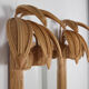 Illuminated rattan mirror 100x80cm