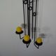Brutalist German Iron Wall Candleholder, 1960s