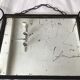 Art deco wrought iron mirror - 53x30cm