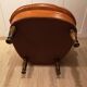 Pair of leather chesterfield chairs