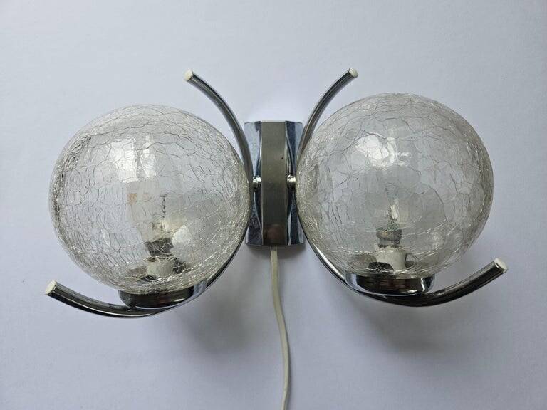 Rare Mid-Century Wall Lamp in the Style of Gaetano Sciolari, Italy, 1970s