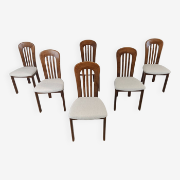 Vintage scandinavian dining chairs, set of 6 - 1960s
