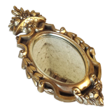 Mirror gilded wood frame - marked - , 34x16 cm