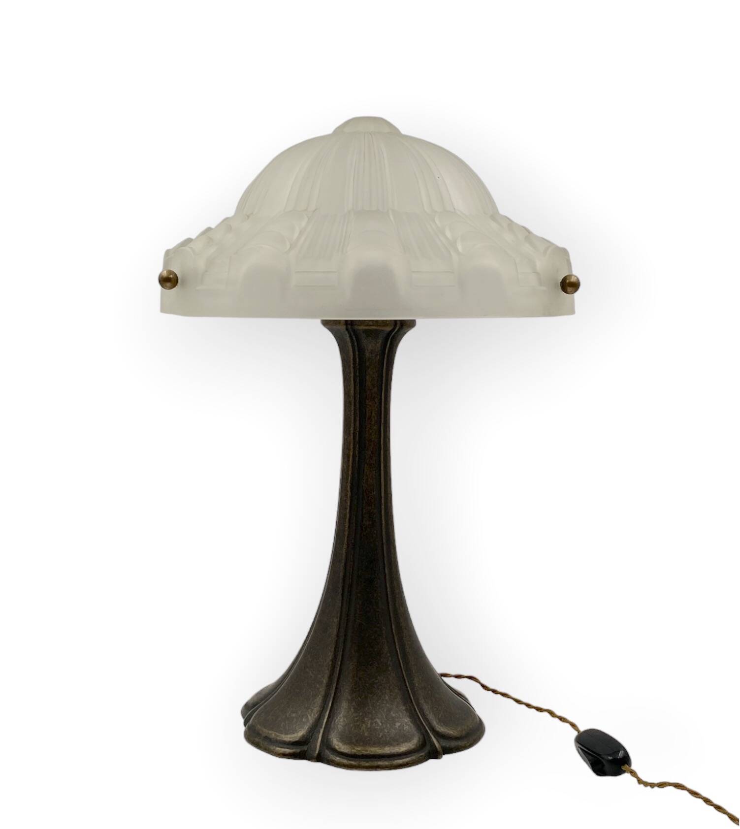 Art Deco bronze table Lamp, France ca. 1930s