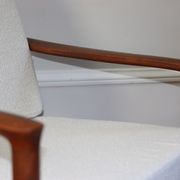 Pair of vintage Scandinavian teak armchairs from the 1960s.