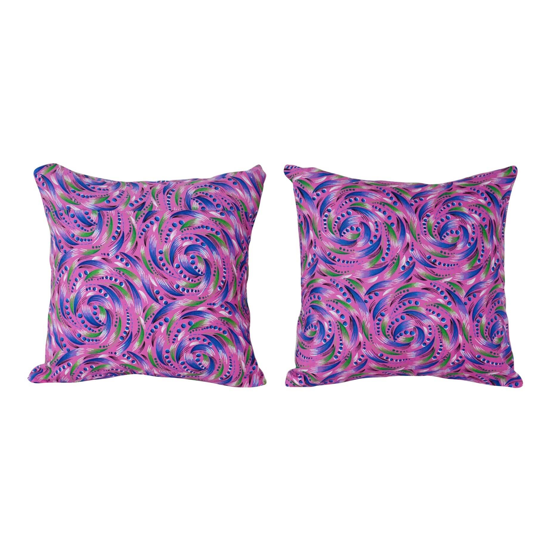 Set of 2 vintage Turkish cushion covers 41x41 cm