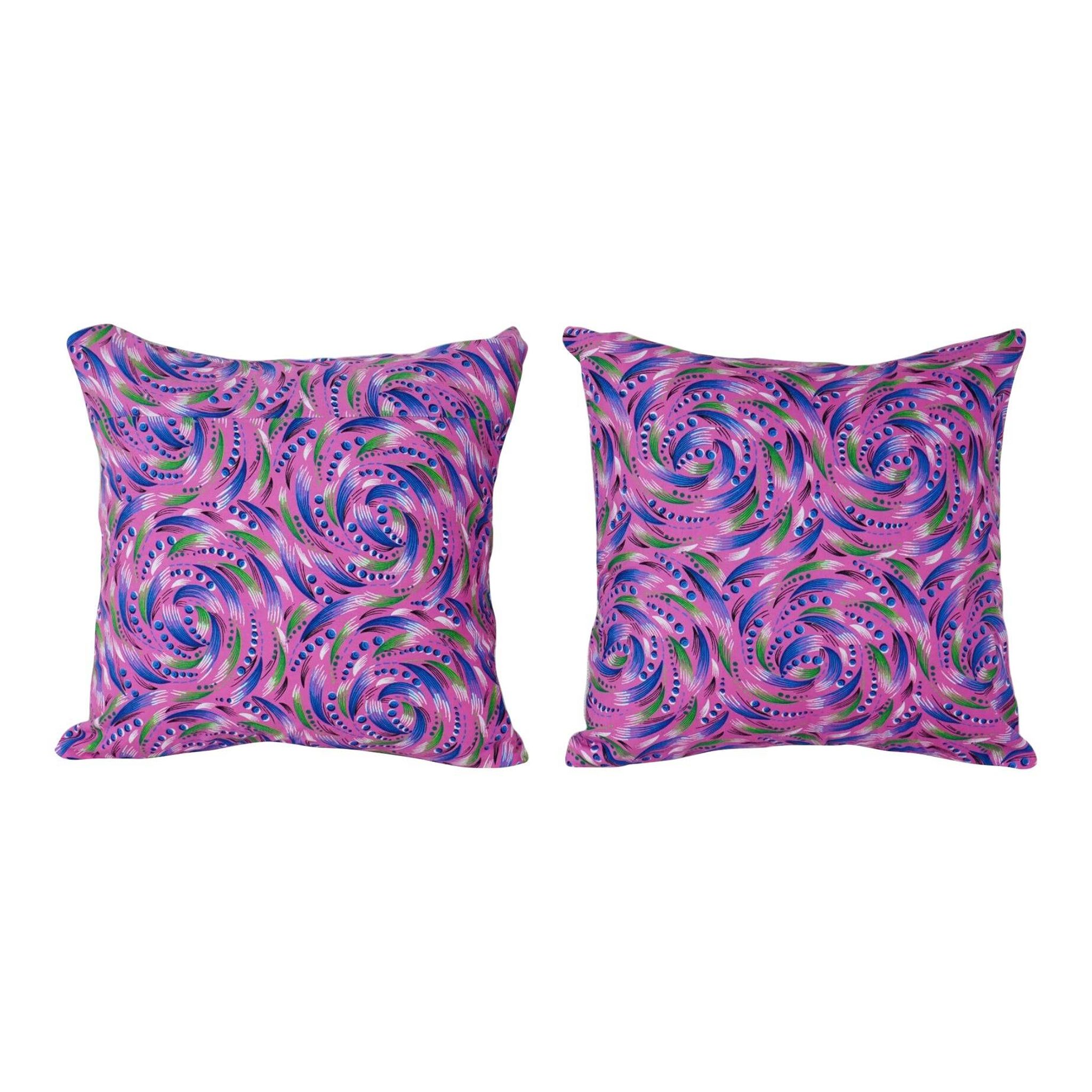 Lot de 2 housses de coussin turque vintage 41x41 cm