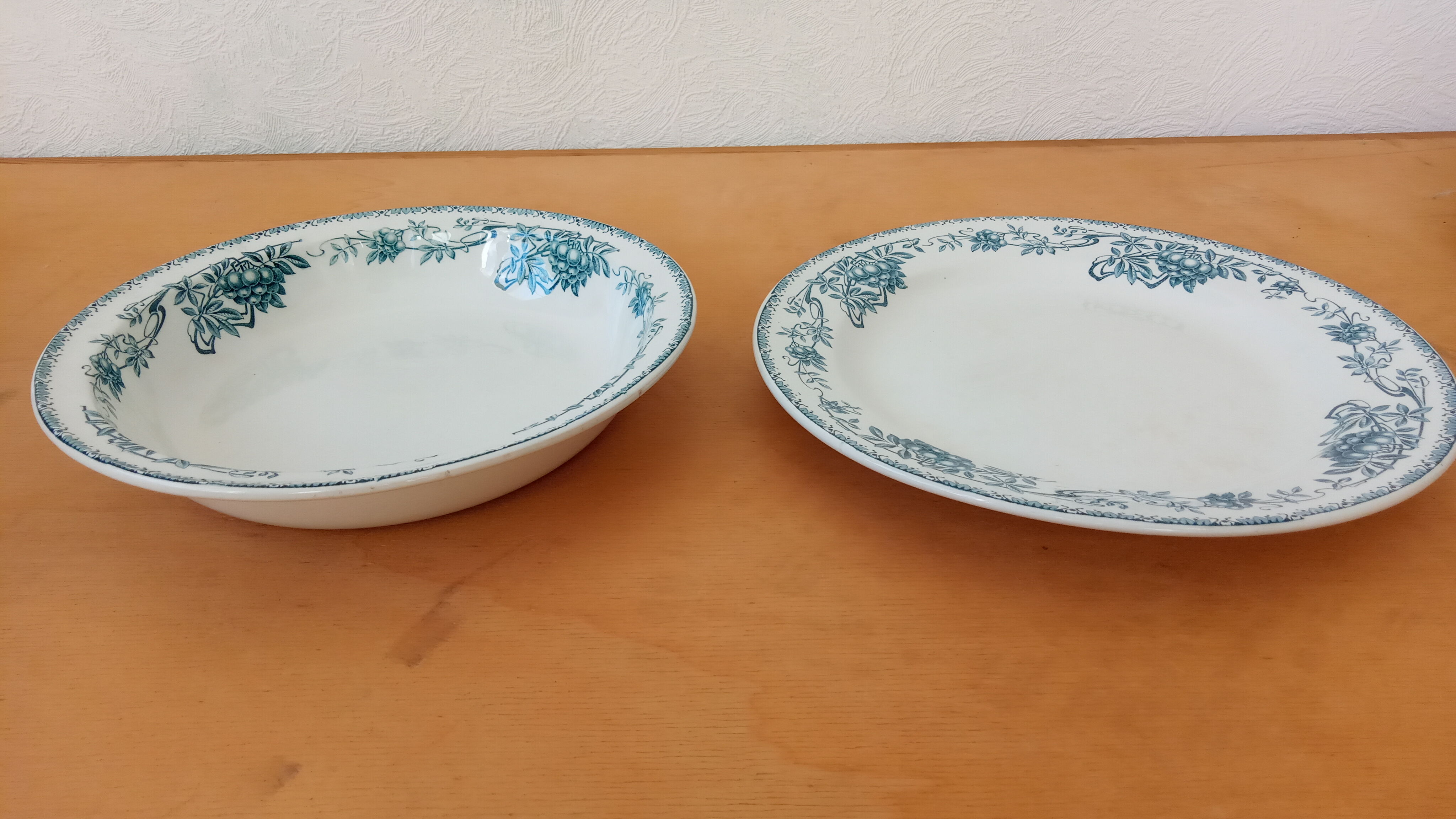 Duo of old serving dishes