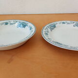 Duo de plats de service anciens