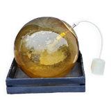 Parscot amber bubbled glass ball design pendant from the 70s