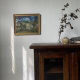 Peinture à l’huile Chaumes de Cordeville