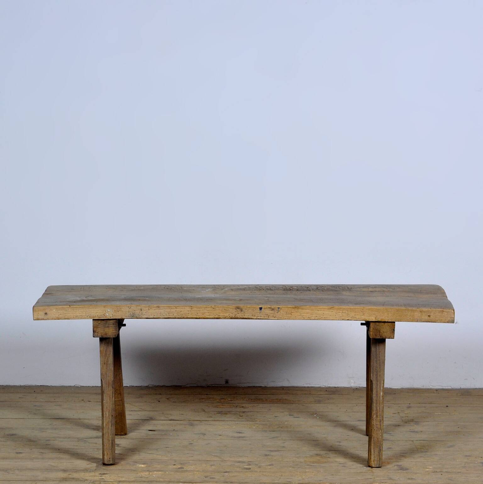 Table de boucher/table de ferme vintage en chêne, 1920s