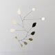 Large brass petal mobile