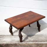 Coffee table vines and vintage wood