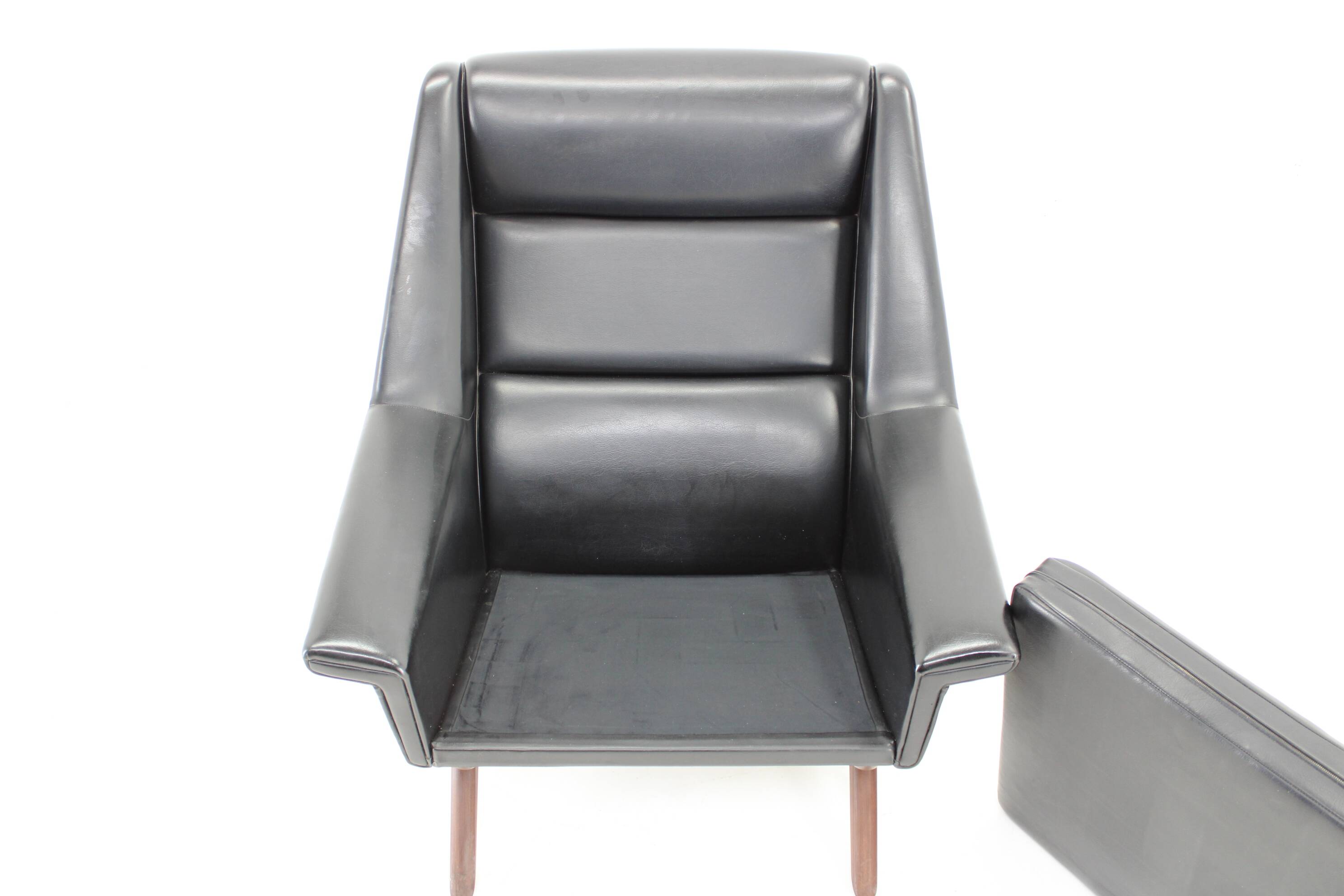 1970s Folke Ohlsson Armchair 4410 in Leatherette, Denmark