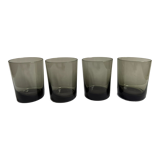 Lot de 4 verres fumés
