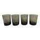 Set of 4 smoked glasses